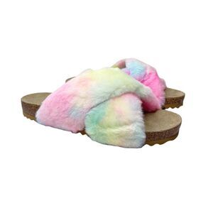 VINCE CAMUTO Mayberla Faux Fur Slide Sandal